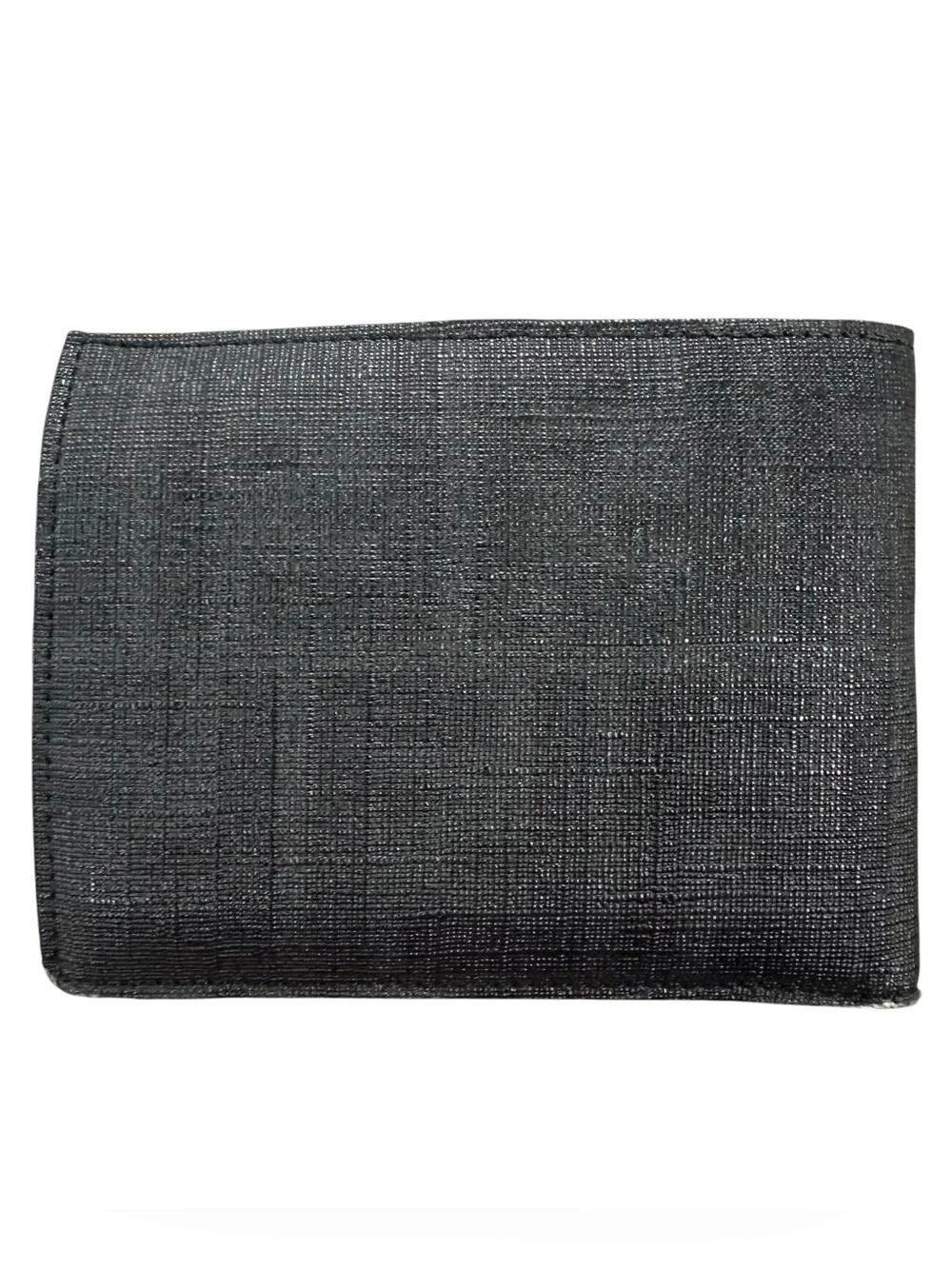 FENDI Graphite Black & Gray Zucca Coated Canvas & Leather Men’s Bifold Wallet